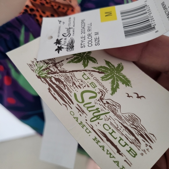 Men's Tropical Cheetah Swim Trunks - Picture 8 of 8